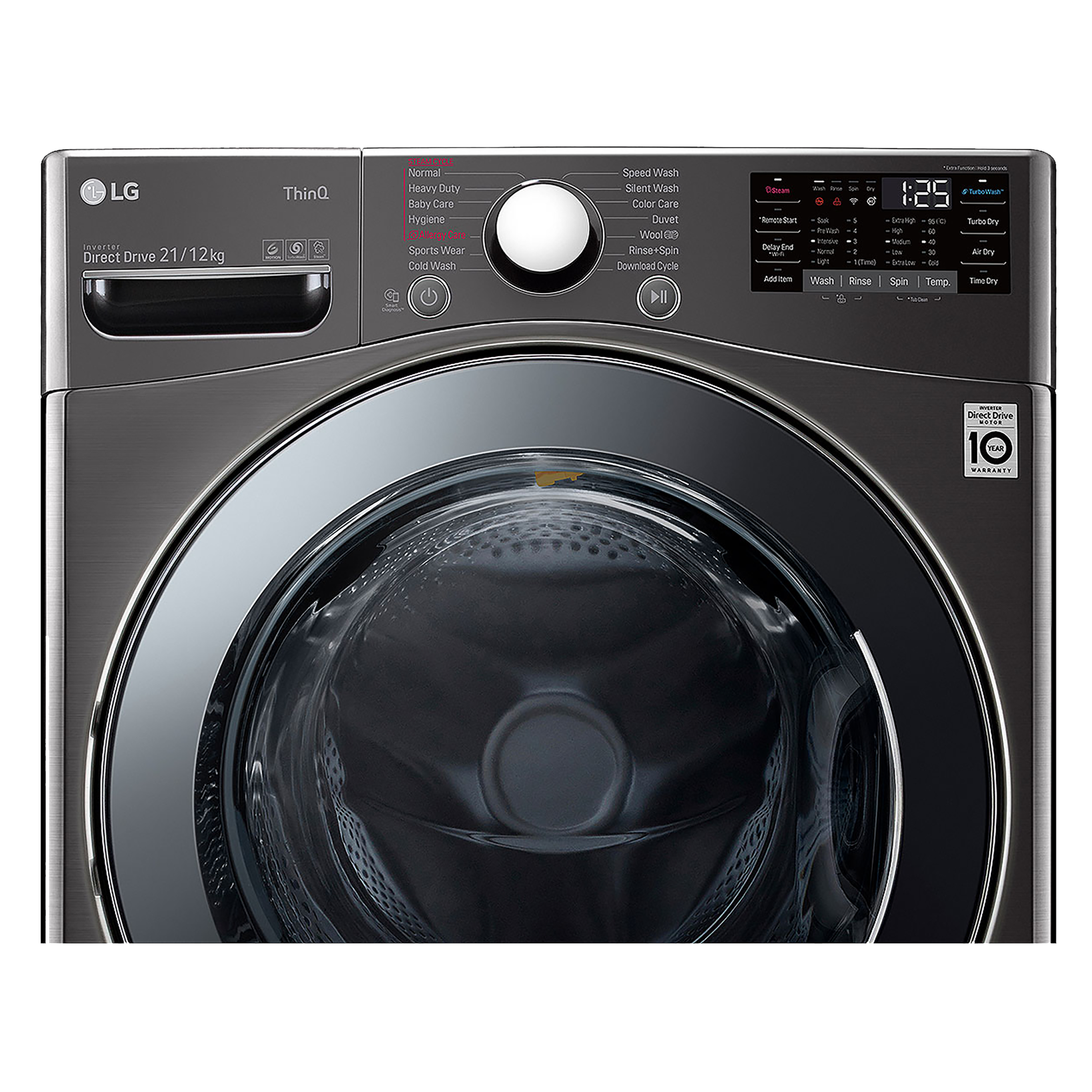 Lg 21 kg front shop load washing machine